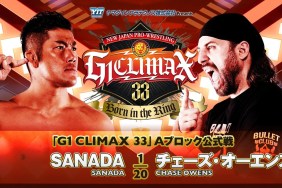 NJPW G1 Climax 33 SANADA Chase Owens