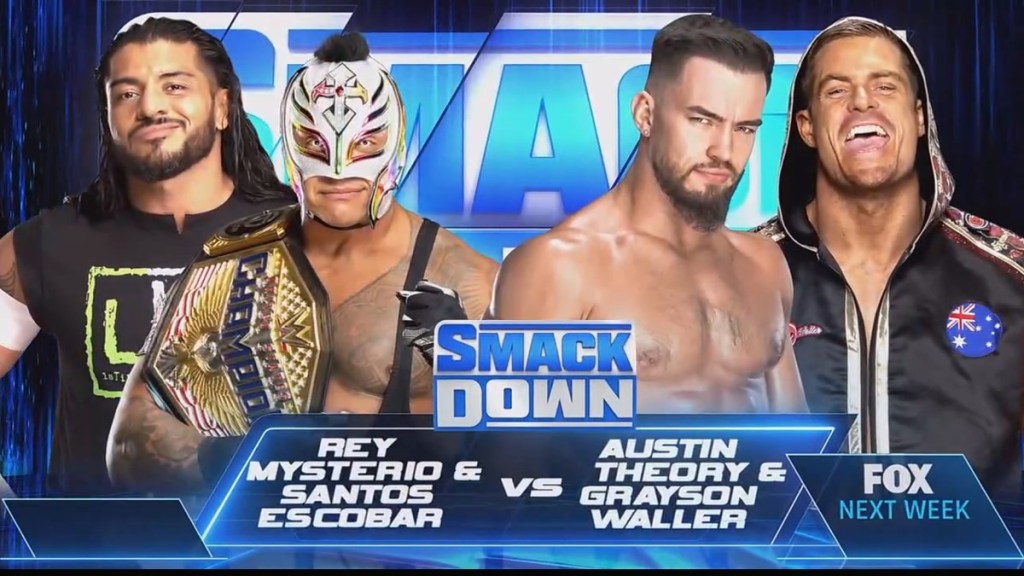 Rey Mysterio Santos Escobar Grayso Waller Austin Theory WWE SmackDown