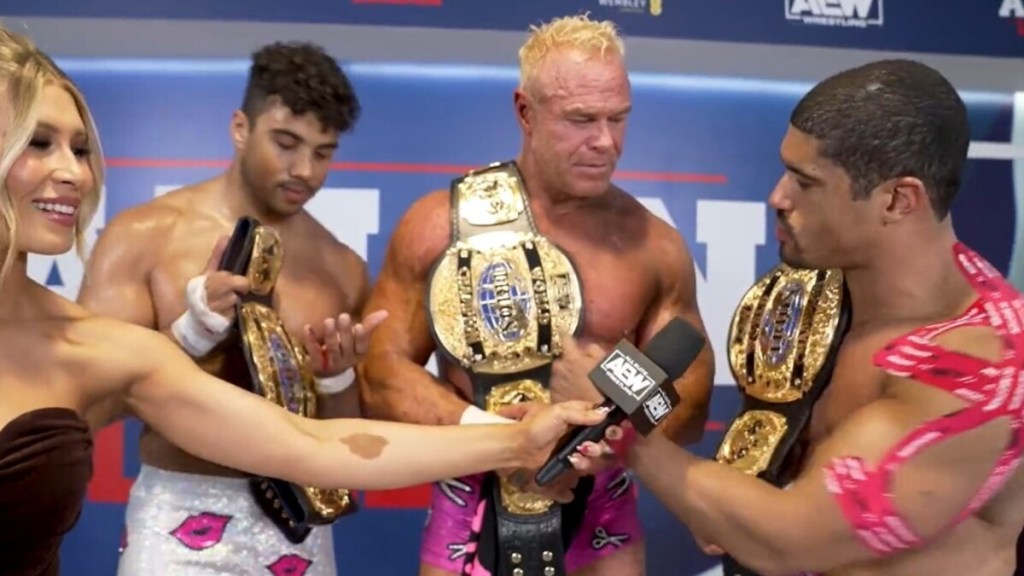 The Acclaimed And Billy Gunn Receive New AEW World Trios Titles