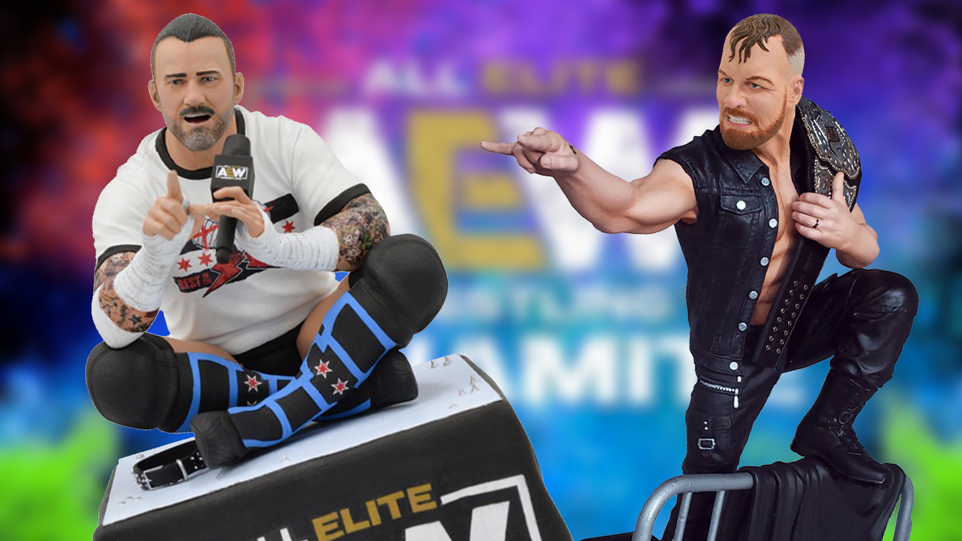 Diamond Select AEW Gallery Diorama CM Punk and Jon Moxley In-Depth