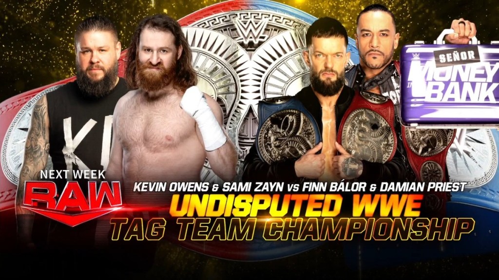 Kevin Owens Sami Zayn Damian Priest Finn Balor WWE Raw