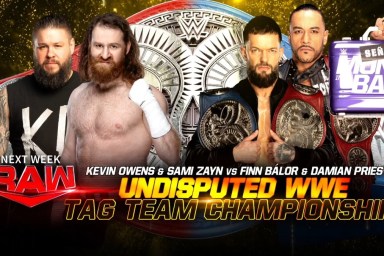 Kevin Owens Sami Zayn Damian Priest Finn Balor WWE Raw