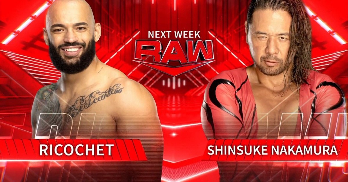 Ricochet vs. Shinsuke Nakamura Set For 9/18 WWE RAW