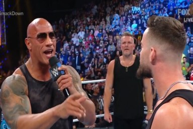 The Rock Pat McAfee WWE SmackDown