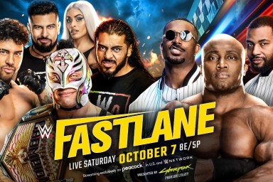WWE Fastlane Bobby Lashley Rey Mysterio LWO Street Profits