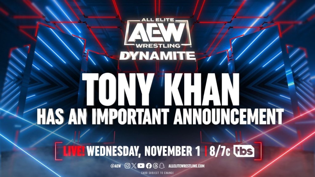 Tony Khan To Make Important Announcement On 11/1 AEW Dynamite