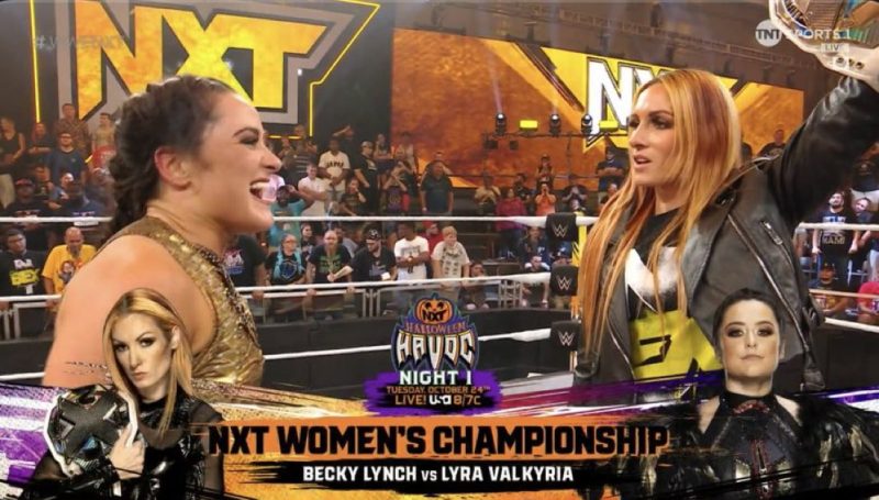 Becky Lynch Lyra Valkyria WWE NXT Halloween Havoc