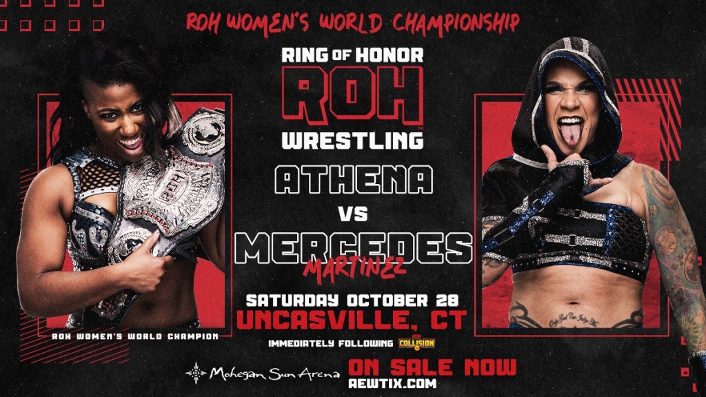Athena vs. Mercedes Martinez Announced For 10/28 ROH TV Taping