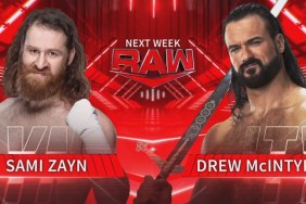 Sami Zayn Drew McIntyre WWE RAW