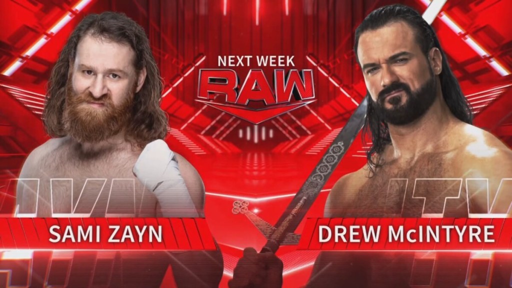 Sami Zayn Drew McIntyre WWE RAW