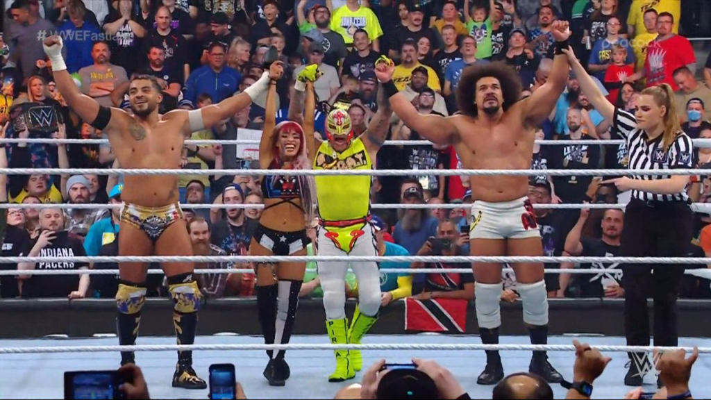 Carlito Returns, Helps LWO Defeat Street Profits At WWE Fastlane