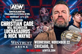 AEW Dynamite Christian Cage Luchasaurus Nick Wayne