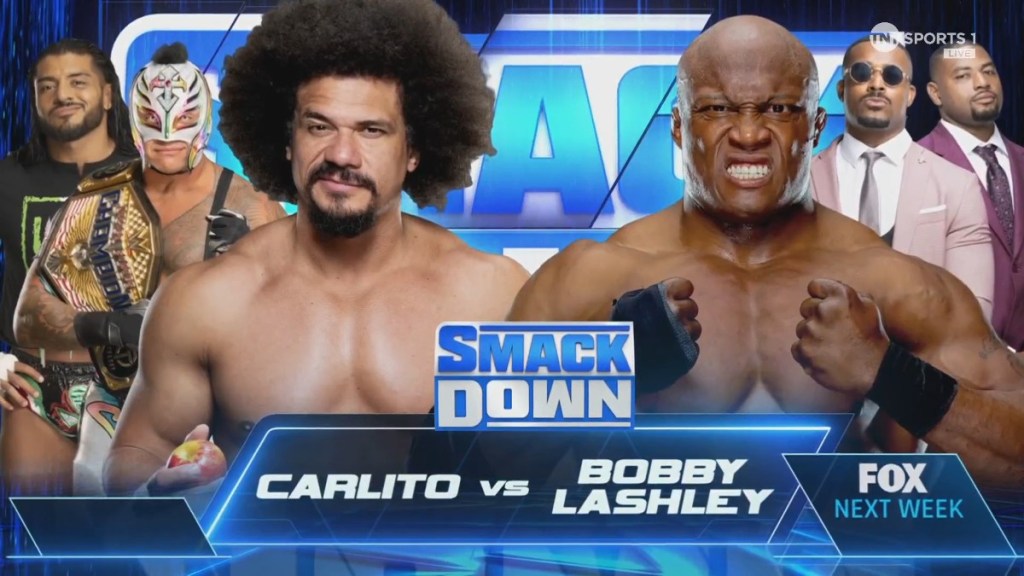 Carlito vs. Bobby Lashley Set For 11/10 WWE SmackDown