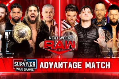 WWE RAW WarGames Advantage Match