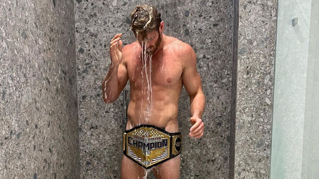 Logan Paul All About That Champ Life; Sleeps, Showers And Trains With WWE US Title