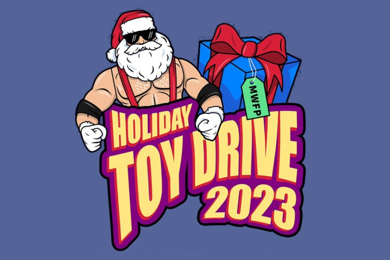 major wrestling figure podcast 2023 toy drive