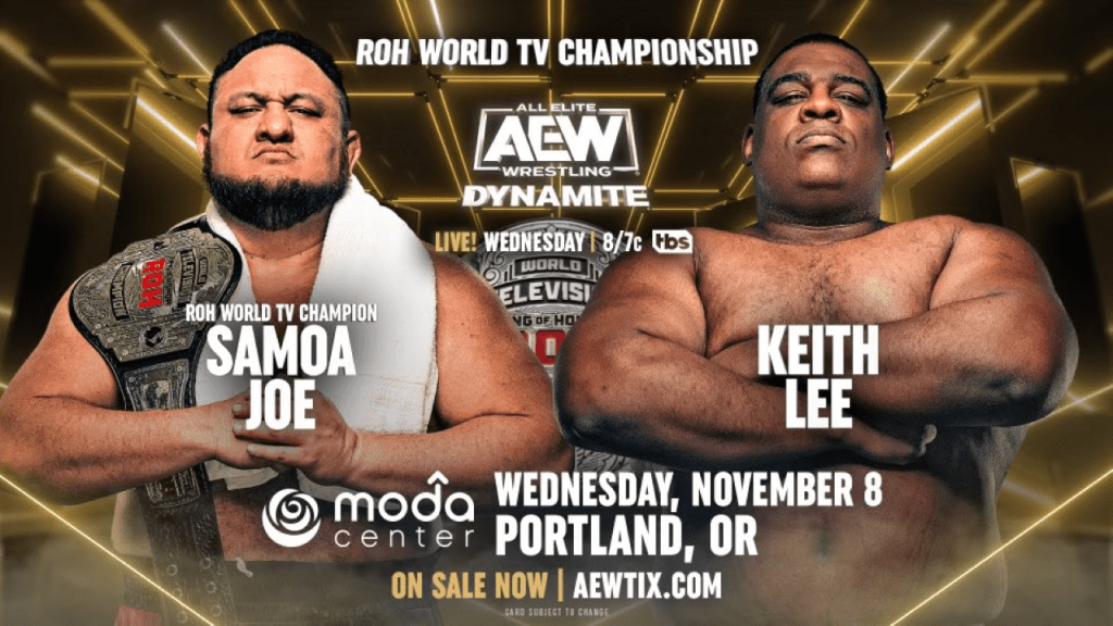 Samoa Joe Defends Against Keith Lee & More Added To 11/8 AEW Dynamite, Updated Card