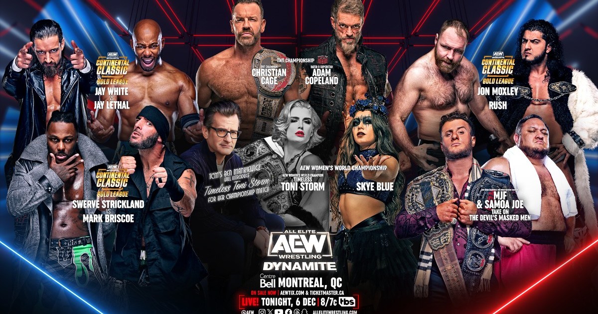 AEW Dynamite Results (12/6/23): Adam vs. Christian Cage, Continental Classic Matches