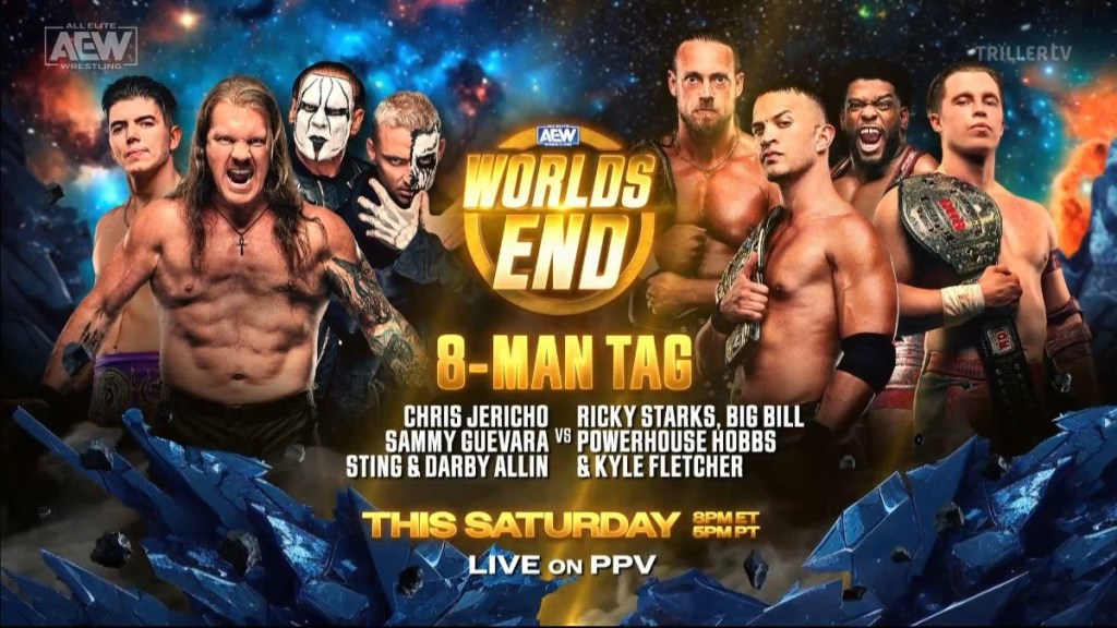 AEW Worlds End Chris Jericho Darby Allin Sting Sammy Guevara
