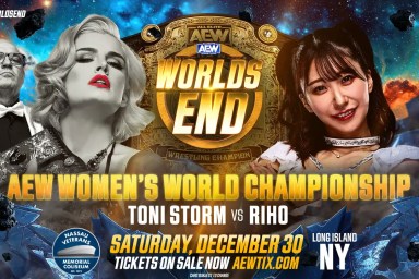 AEW Worlds End Toni Storm Riho