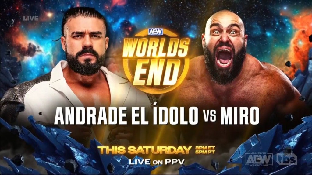 Andrade El Idolo Miro AEW Worlds End