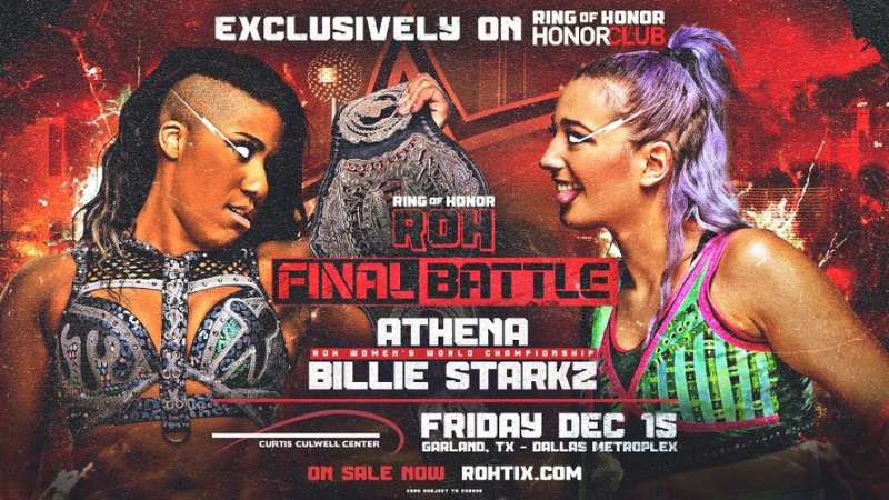 ROH Final Battle 2023 Results (12/15): Athena, FTR, TV Title Match, More