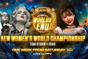 Toni Storm vs Riho AEW Worlds End