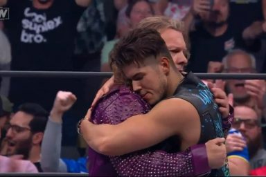 Sammy Guevara hugging Chris Jericho AEW Dynamite