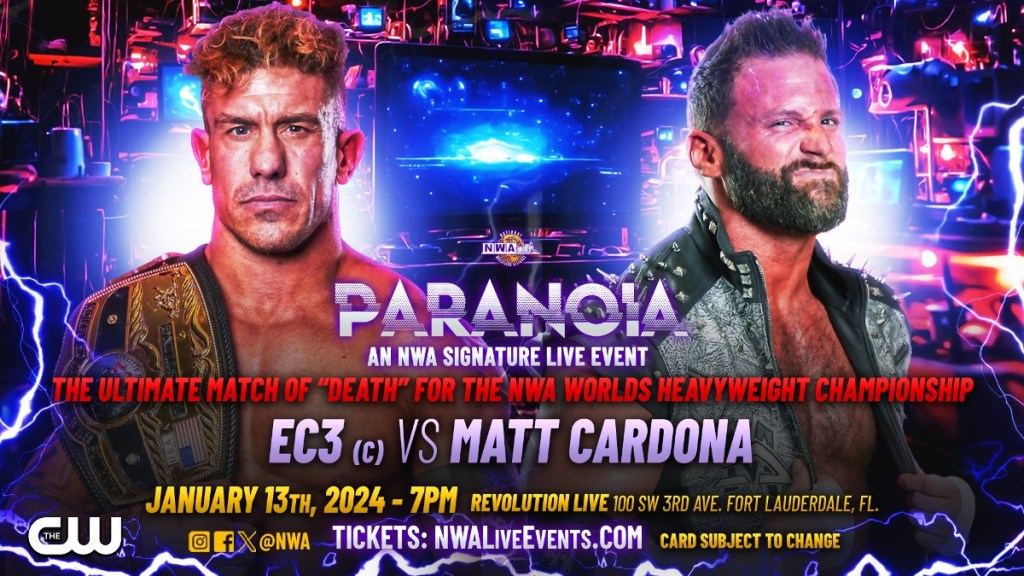 EC3 To Face Matt Cardona In Ultimate Match Of Death At NWA Paranoia