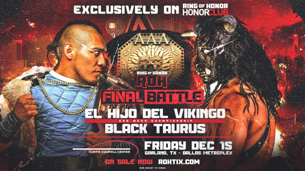 ROH Final Battle Vikingo Black Taurus