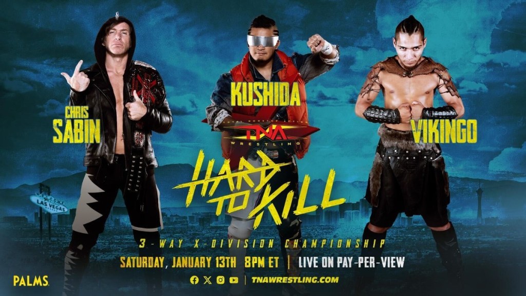 Chris Sabin vs. KUSHIDA vs. Vikingo Set For TNA Hard To Kill