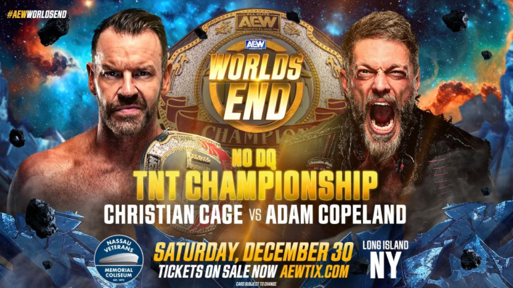Adam Copeland vs. Christian Cage Made Official For AEW Worlds End, Updated Card