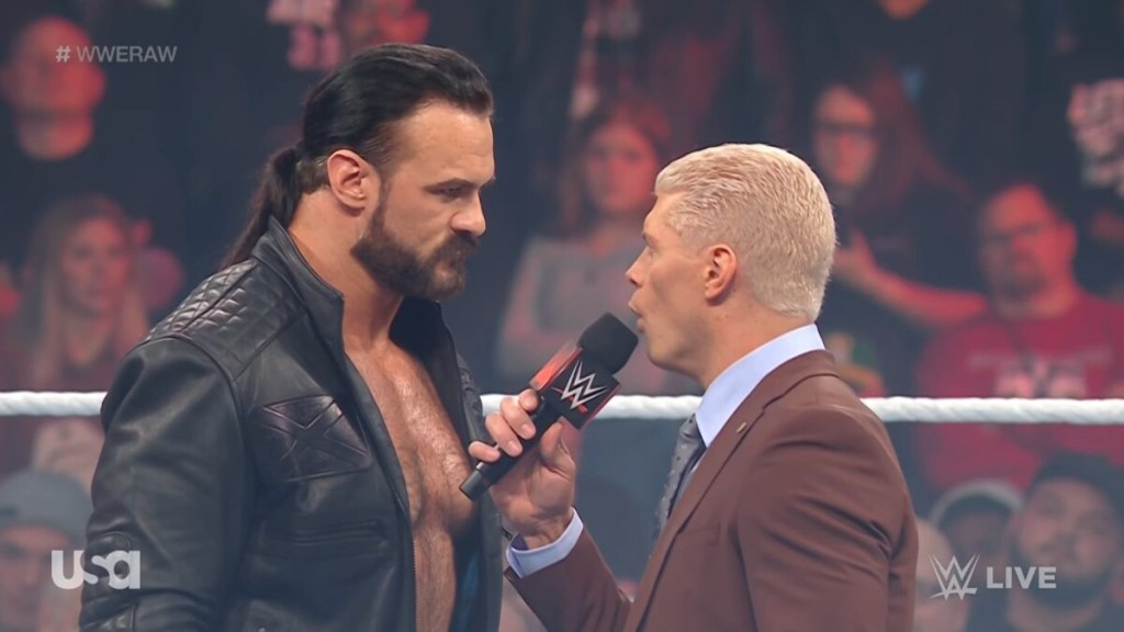 Cody Rhodes Drew McIntyre WWE RAW