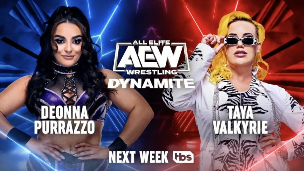 Deonna Purrazzo vs. Taya Valkyrie, Dealer’s Choice Matches Set For 1/31 AEW Dynamite