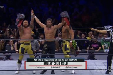Bullet Club Gold ROH Six-Man Tag Champions AEW Dynamite