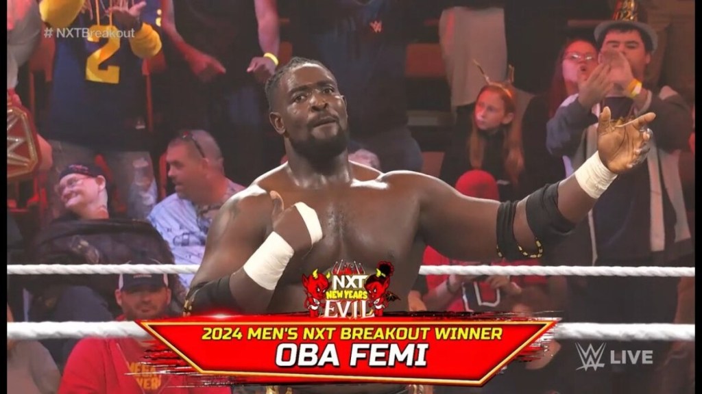 Oba Femi Wins 2023 NXT Men’s Breakout Tournament