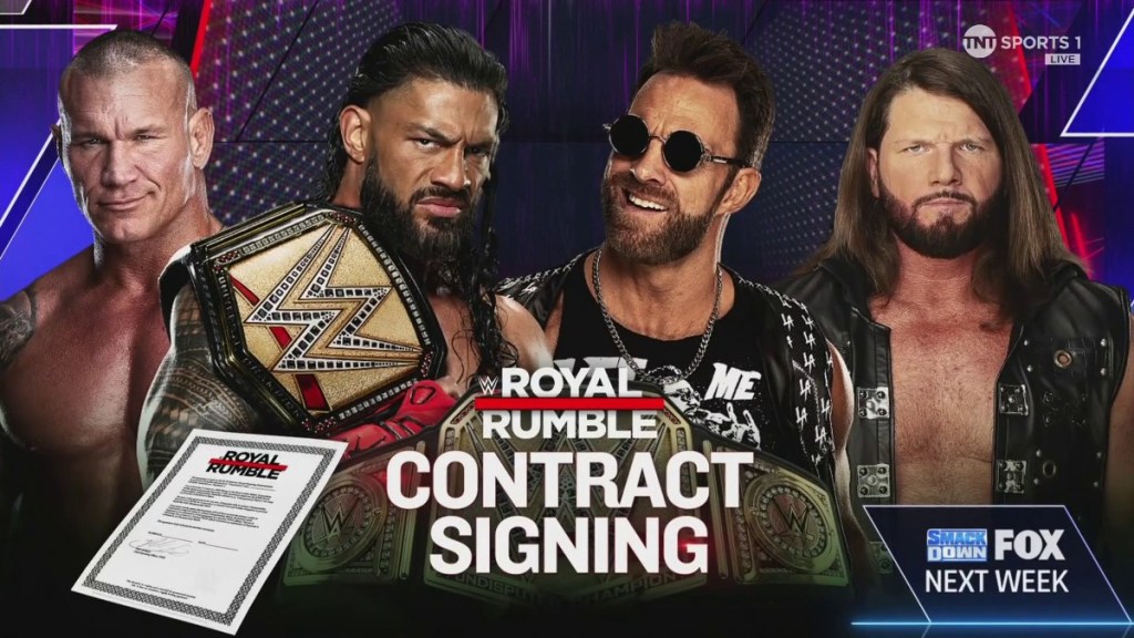 WWE SmackDown Roman Reigns LA Knight AJ Styles Randy Orton