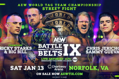 AEW Tag Team Title Match Announced For Battle Of The Belts IX