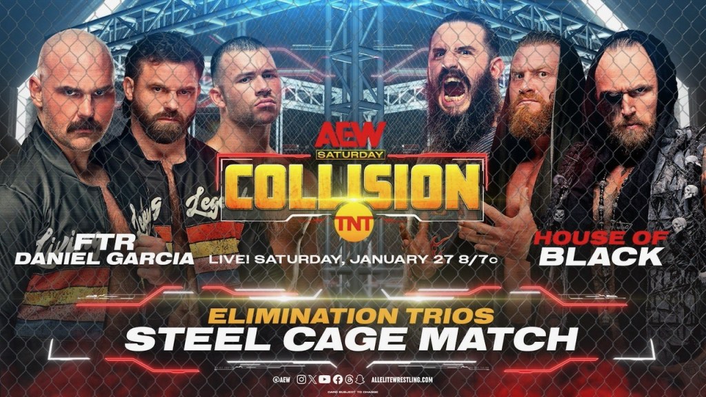 FTR And Daniel Garcia To Face House Of Black In Elimination Trios Cage Match On 1/27 AEW Collision