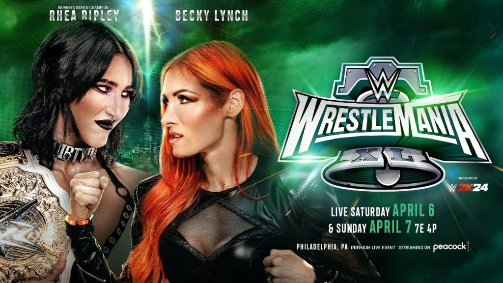 Becky Lynch Rhea Ripley WWE WrestleMania 40