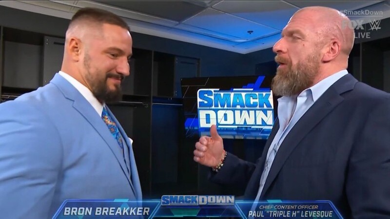 Bron Breakker Triple H WWE SmackDown