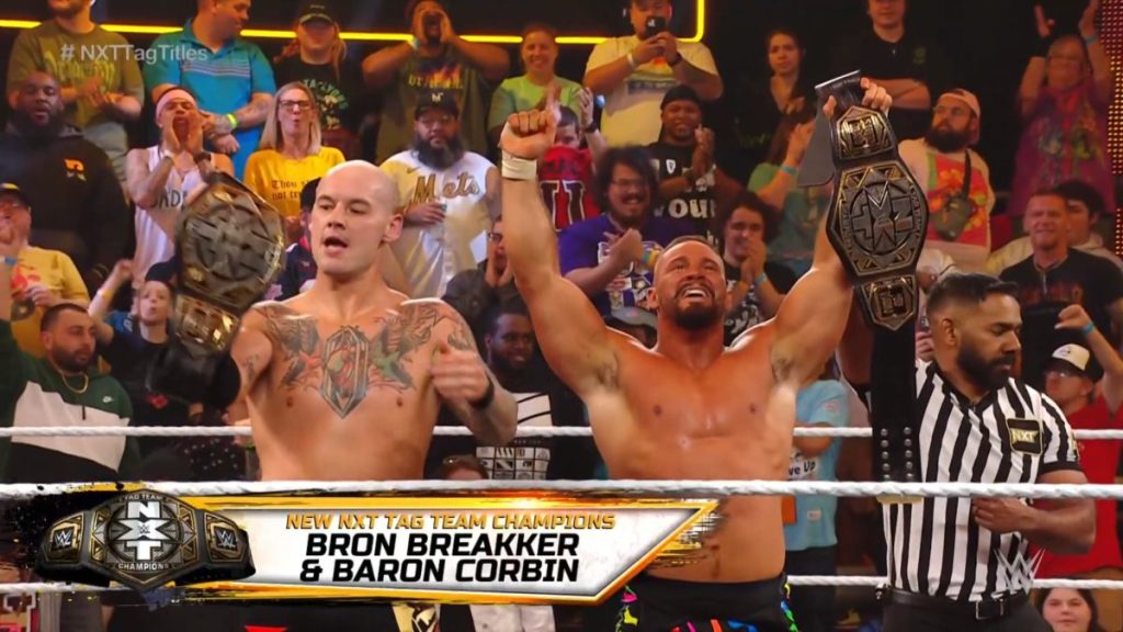 Bron Breakker And Baron Corbin Win NXT Tag Team Titles On 2/13 WWE NXT