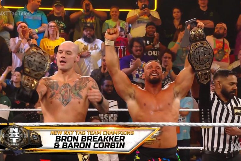 Bron Breakker Baron Corbin WWE NXT Tag Team Champions