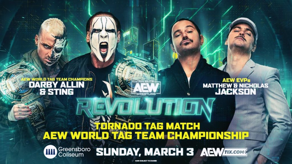 Sting Darby Allin vs Young Bucks AEW Revolution