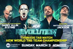 Sting Darby Allin vs Young Bucks AEW Revolution