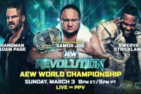 Samoa Joe Hangman Page Swerve Strickland AEW Revolution