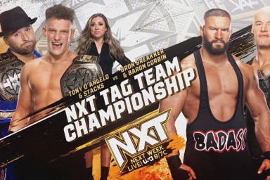 WWE NXT Tony D'Angelo Channing Stacks Lorenzo Bron Breakker Baron Corbin