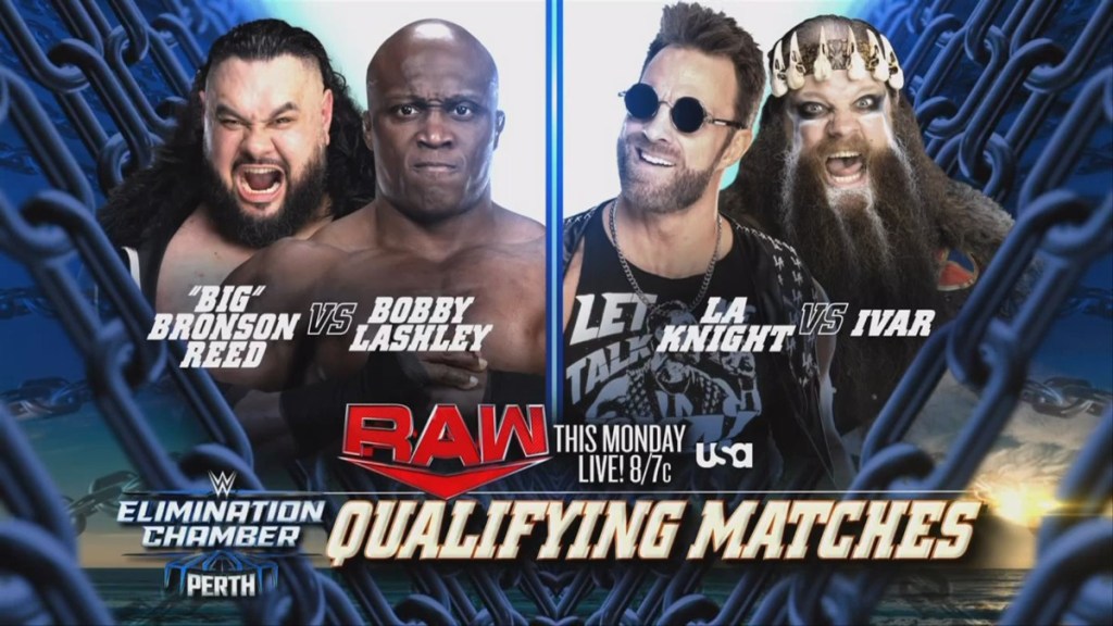WWE RAW Elimination Chamber Qualifying Matches