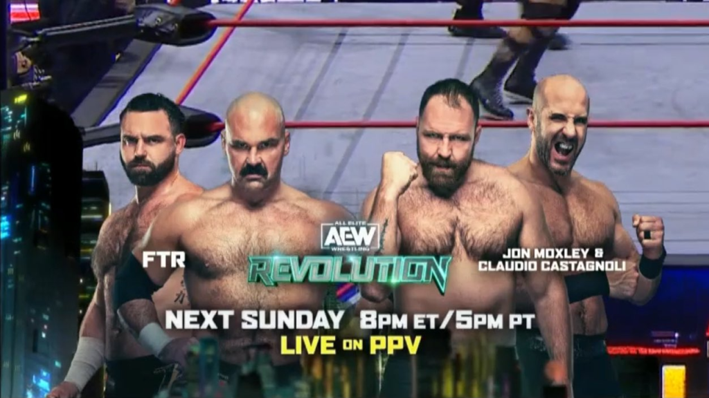 FTR vs. Jon Moxley & Claudio Castagnoli Set For AEW Revolution, Updated Card