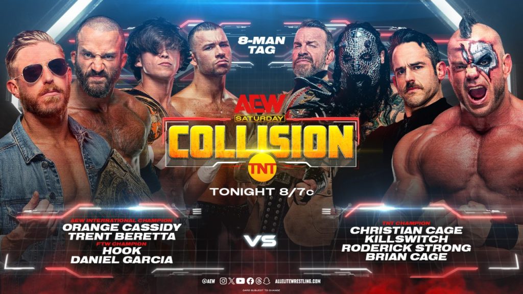 AEW Collision 8-man tag match